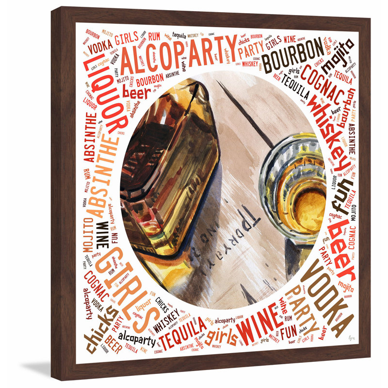 « bourbon night », reproduction d’art encadrée, H 12 po x l 12 po x P 1,5 po