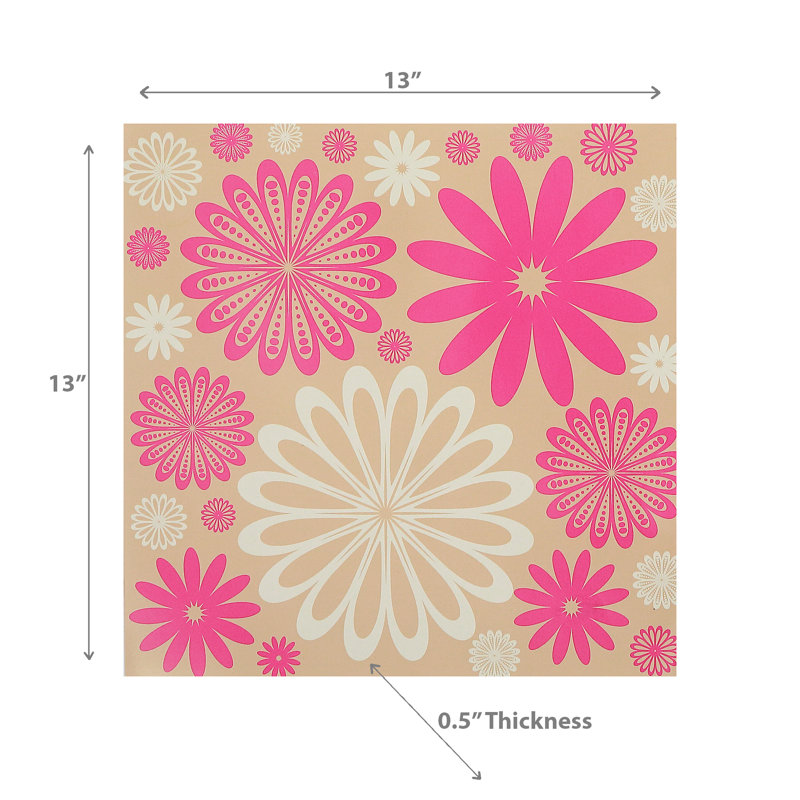 Paquet de 20 serviettes de table modulaires 3 plis marguerite - ensemble de 6