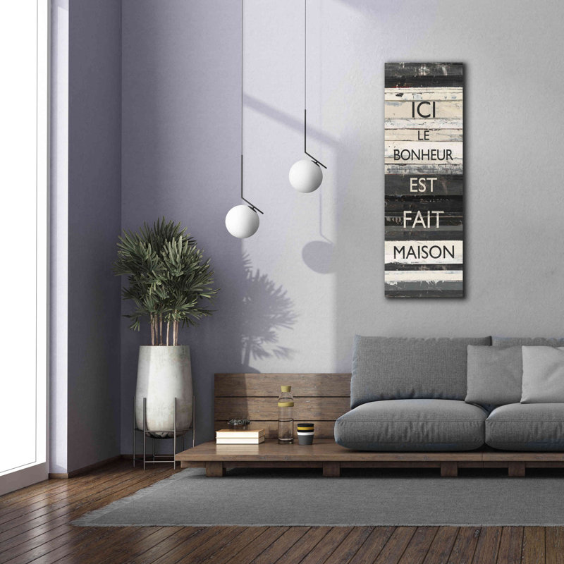 «Zephyr Quote IV» par Mike Schick, estampe numérique sur toile, H 60 po x l 20 po x P 1,5 po