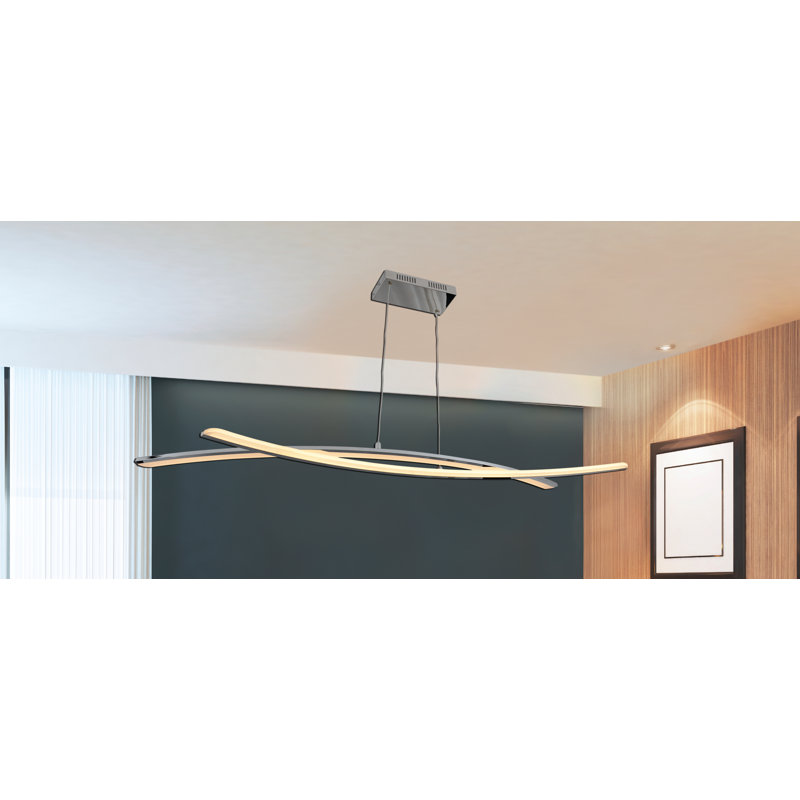 Curve - Light Silver LED Kitchen Island Pendant