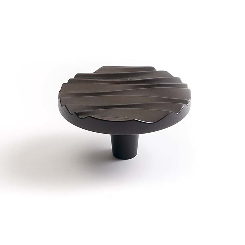 Wave 2 1/4 Diameter Round Knob, Oil Rubbed Bronze