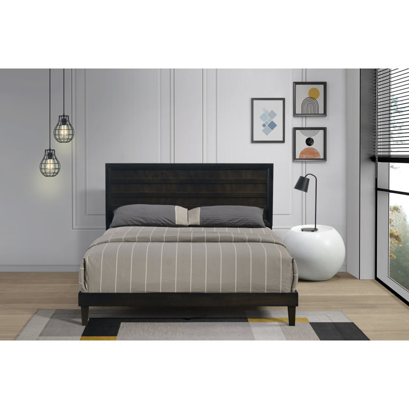 Grimaldo Slat Bed, Queen, Dark Cappuccino