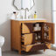 Meuble-lavabo moderne 30 po avec lavabo 30 po Mid-Century