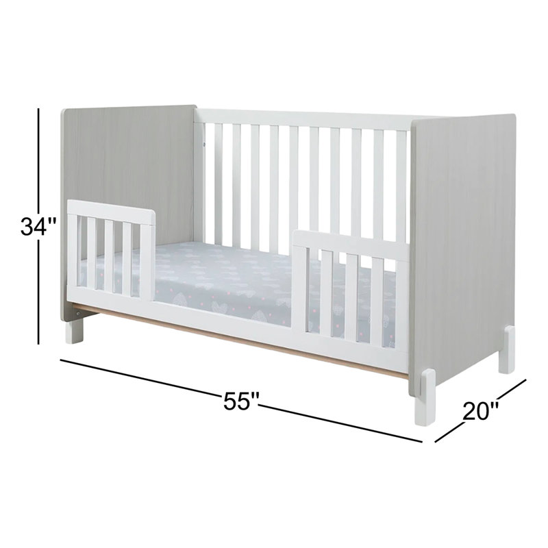 Sorelle Pannello 3-in-1 Convertible Crib, Grigio