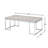 Rectangular Coffee Table With Metal Sled Base