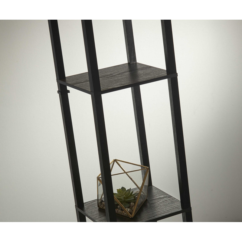 Lampe sur pied colonne 63 po Sooraj, Noir