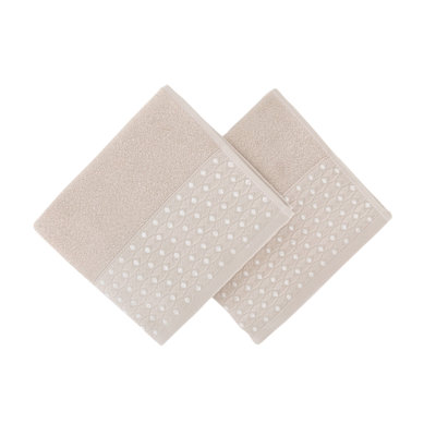 Ensemble de serviettes 100% coton 2 pièces Leupp