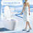 Smart Toilet With Built - In Bidet, One Piece Bidet Seat, Auto Flush, Open/Close, Heated Warm Water And Dry, Adjustable Temp, Remote Control, Sensor Open/Close Cover, Multiple Wash Modes, Night ,