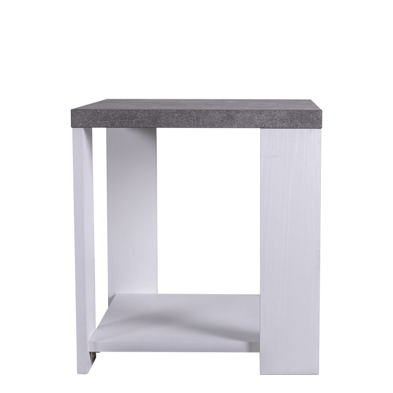Ambrosino Floor Shelf End Table