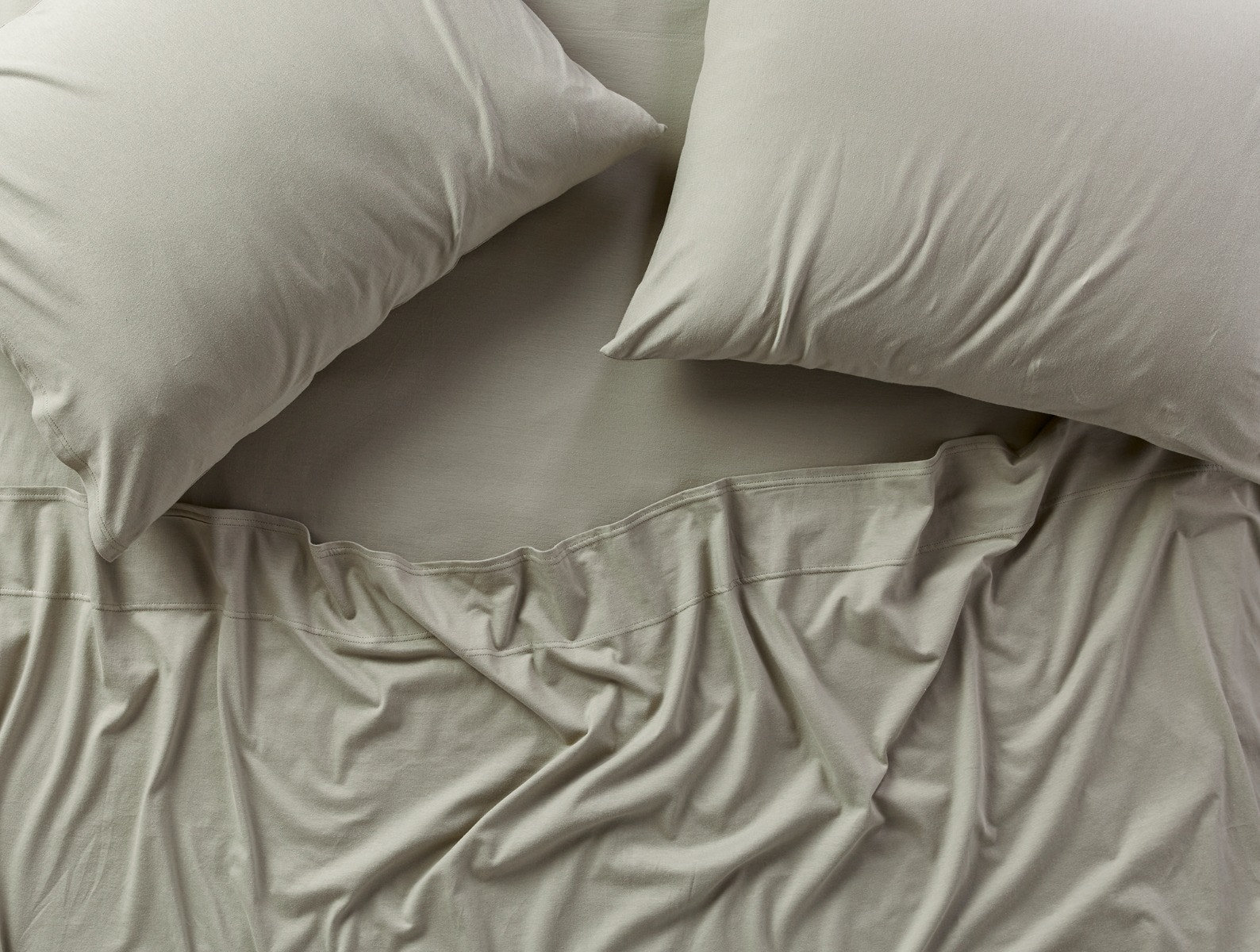Jersey 100% Cotton Jersey Knit Sheet Set, Twin XL, Laurel