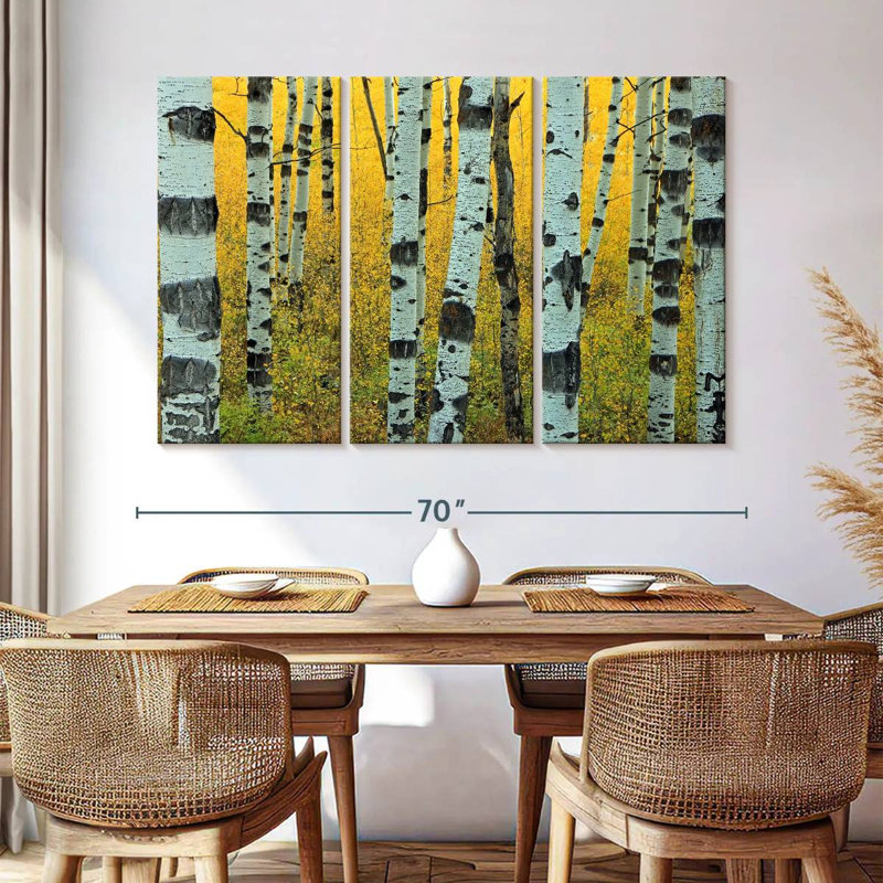Harnek Abstract Aspen Tree, 42" H x 65" W