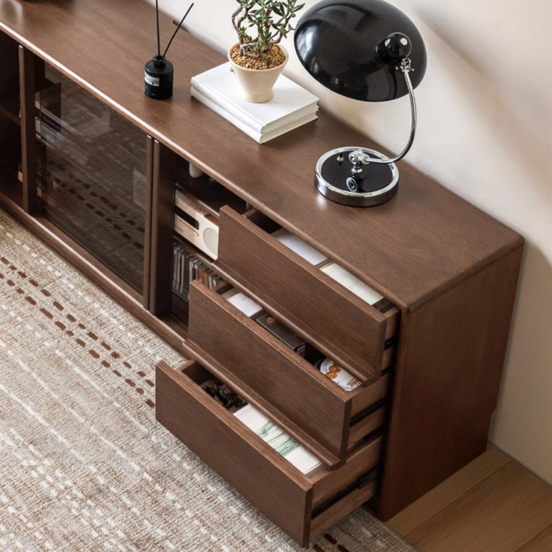 Simple Solid Wood TV Cabinet