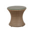 Ensemble de table d'extérieur 5 pièces Acuna toutes saisons avec table d'appoint H 17 po avec plateau en verre et 2 repose-pieds