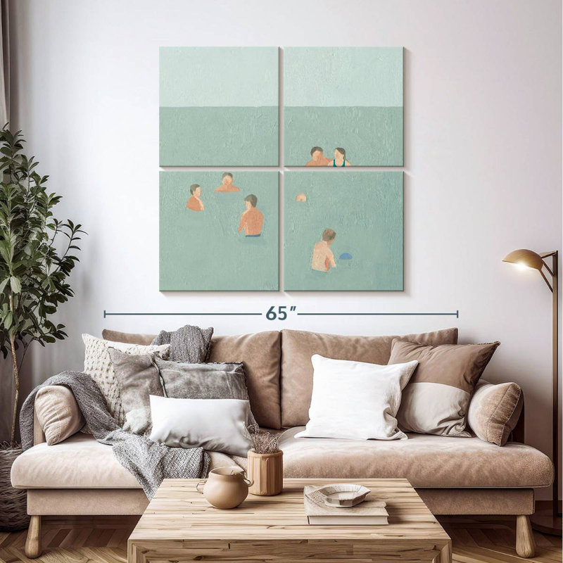 Senne The Swimmers II, 45" H x 45" W