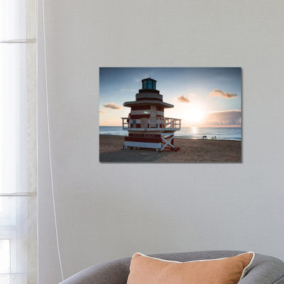 Sun Rising Over Miami by Matteo Colombo - Wrapped Canvas Gallery-Wrapped Canvas Giclée