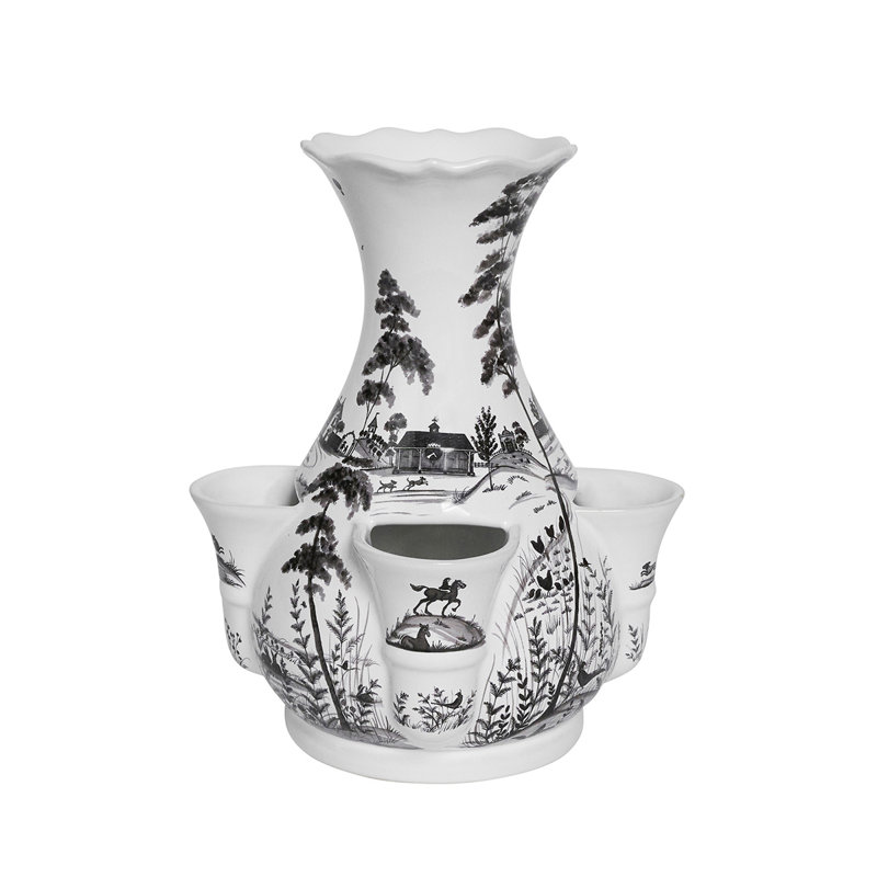 Country Estate 11.5" Tulipiere Vase- Flint Gray