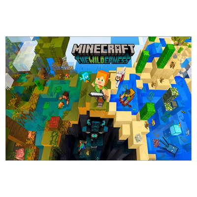 Cadeau de tapis Minecraft pour filles / garçons, 47 po x 71 po Minecraft