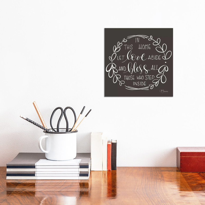 In This Home - Wrapped Canvas Print, 30.48 cm H x 30.48 cm W