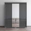 Armoire grise 71 "avec miroir Monaco 71"-1337071385