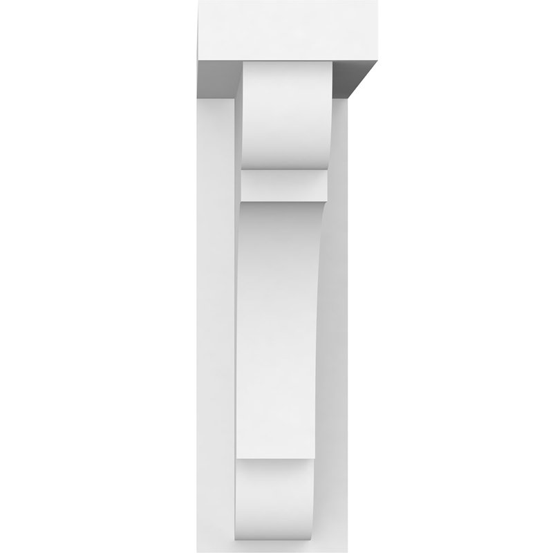 Standard Bryant Architectural Grade PVC Bracket, 5" H x 1.5" W x 5" D