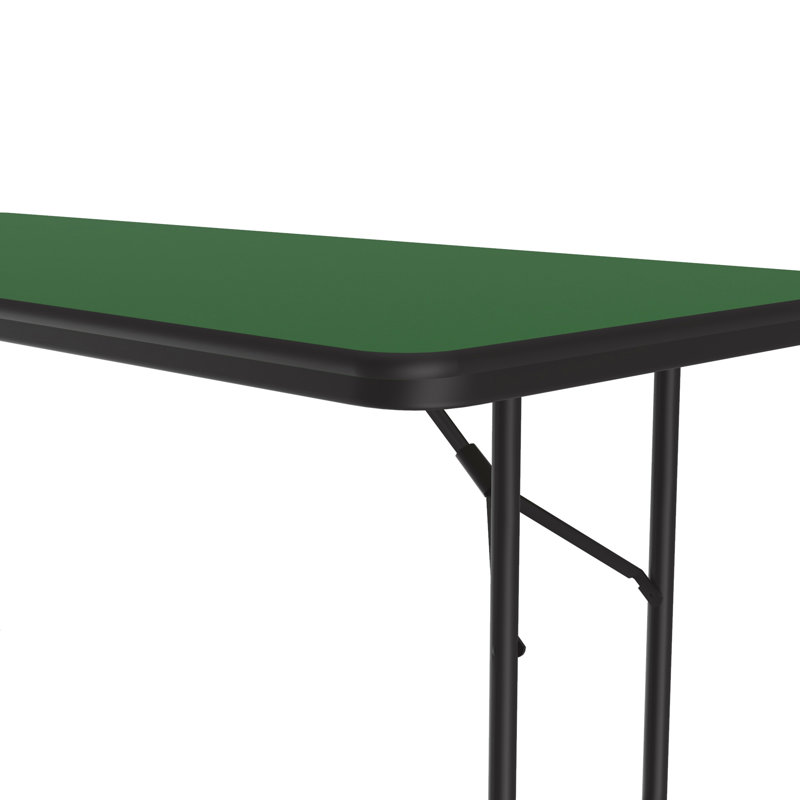 Rectangular Banquet Table, Green/Black, 29" H x 96" W x 30" D