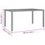 Lotonya Rectangular Solid Wood Outdoor Dining Table - 150 cm W 90 cm D