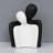 Ceramic Couple Statues For Home Decor, Hugging Couple Figurines For Shelf And Table Decor, Modern Romantic Sculptures For Living Room Bedroom Office Decor-1843876841