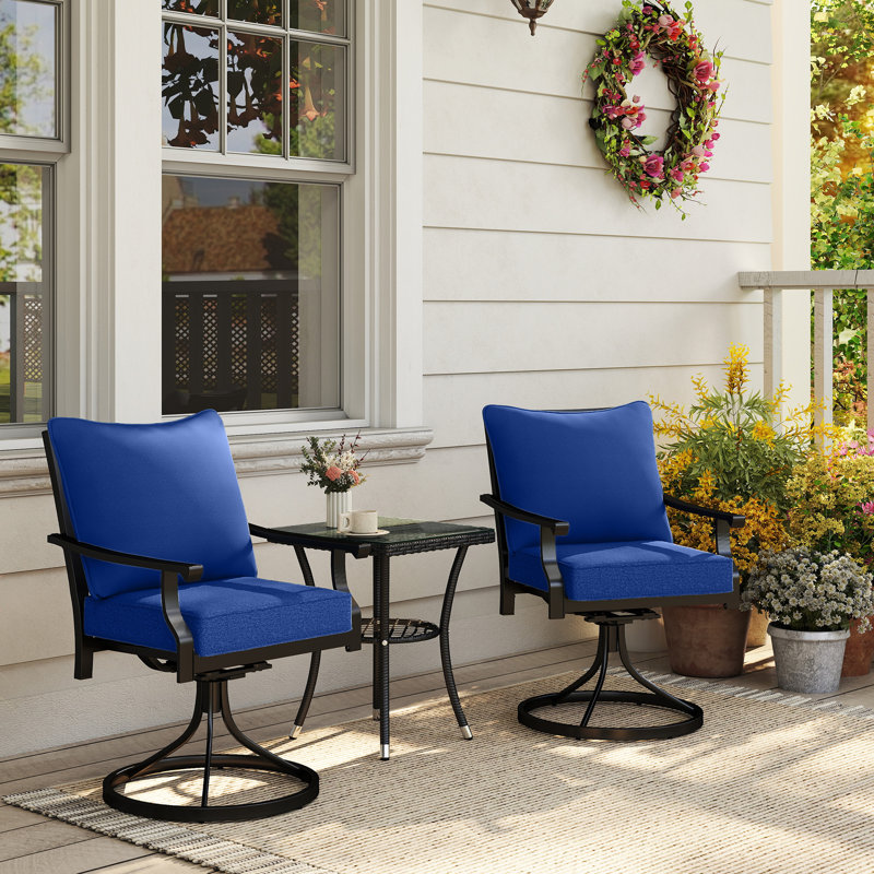 Outdoor 4.75'' Seat / Back Cushion, Dark Blue