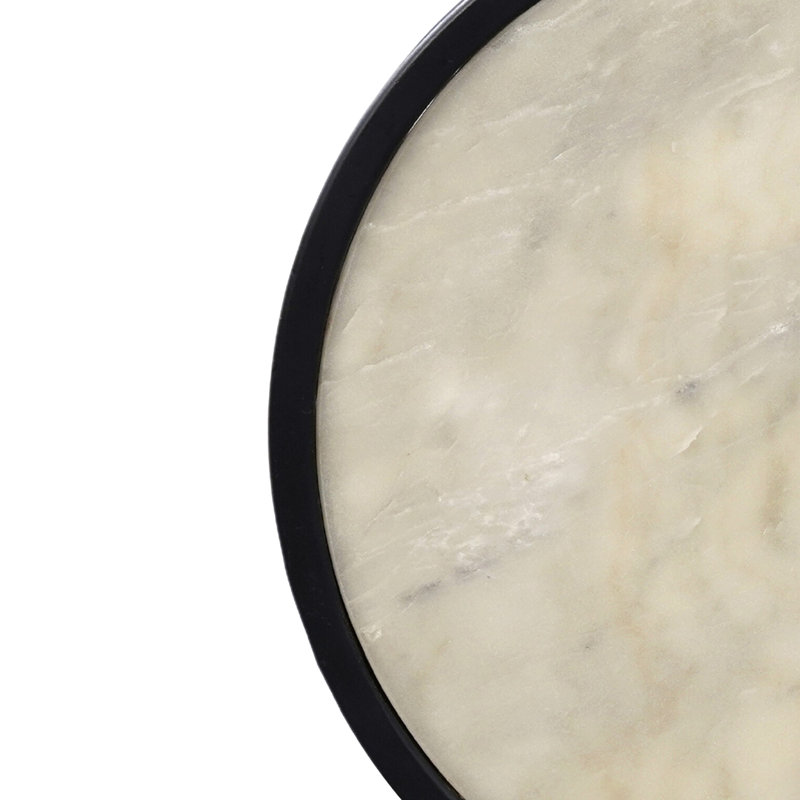 Henriette Marble top Open End Table