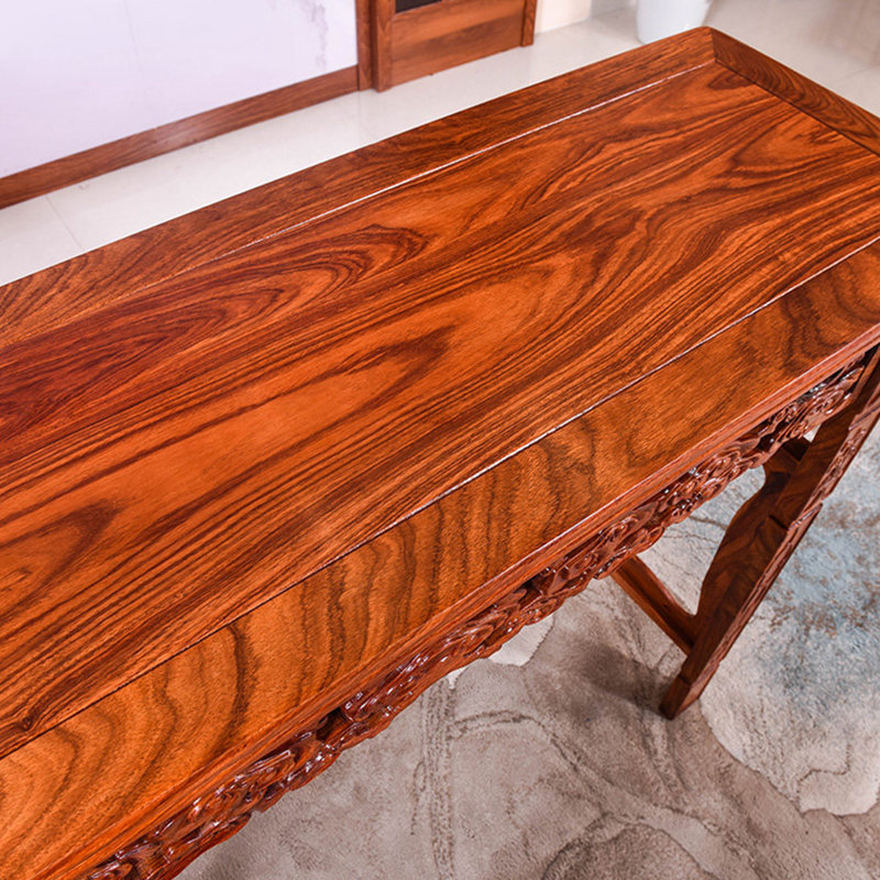 Nouvelle console en bois de style chinois, H 33,8 po x l 46,4 po x P 15,7 po