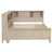 Full Size Wood Daybed With Storage Shelves And 3 Drawers, Antique White Milk-1685981974