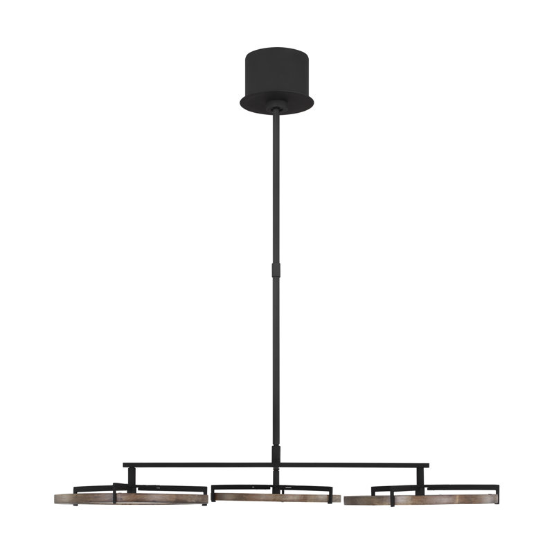 Shuffle 3 - Light LED Chandelier, Nightshade Black