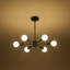 Mid-Century Modern 6-Light Iron Sputnik Semi Flush Mount Ceiling Light-1713452130