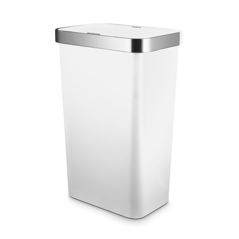 Tower Stainless Steel 50 Litre Motion Sensor Recycling Bin, Black
