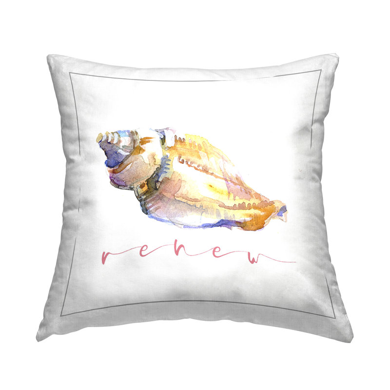 Design de coussin décoratif Conch Shell Renew par John Keeling