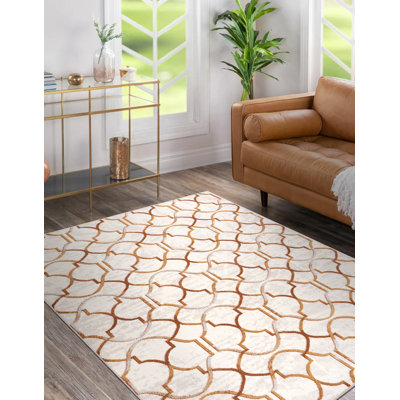 Neske Geometric Wool Area Rug