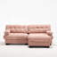 Canapé modulaire modulaire avec nuage, siège en forme de L avec repose-pieds, canapé modulaire, causeuse en flanelle avec 4 coussins-756595295
