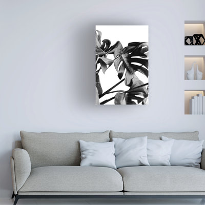 Art sur toile noir, noir et blanc