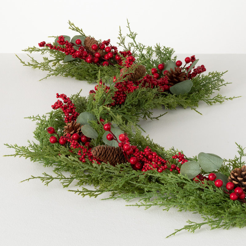 64'' in. Faux Cedar Garland