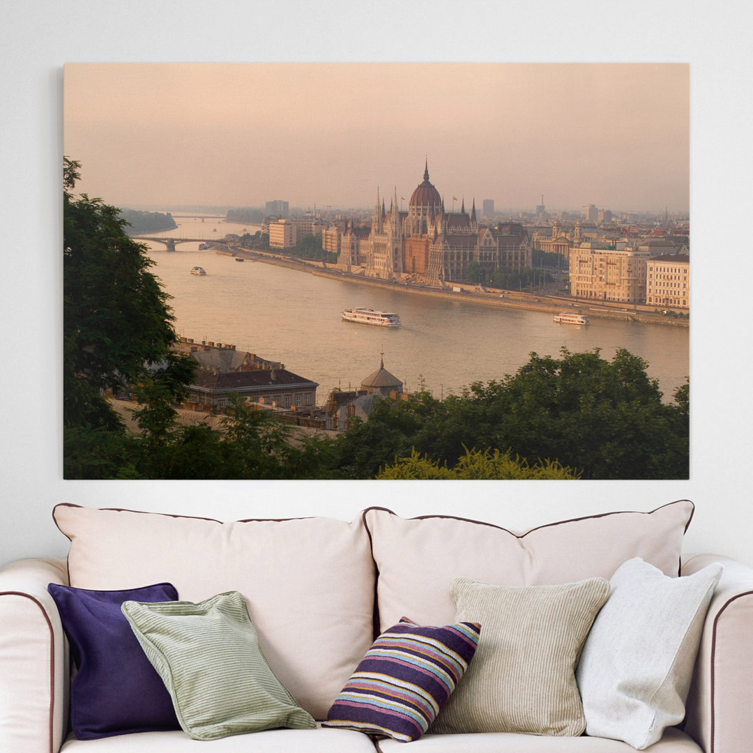 Leinwandbild Budapest Skyline