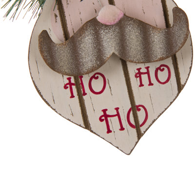Ornement en bois en forme de Père Noël