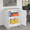 Armoire de rangement simple Watse 32 po avec 1 tablette réglable, armoire de rangement avec portes, armoire de salle de bain P 18 po x l 32 po x H 36 po, Watse