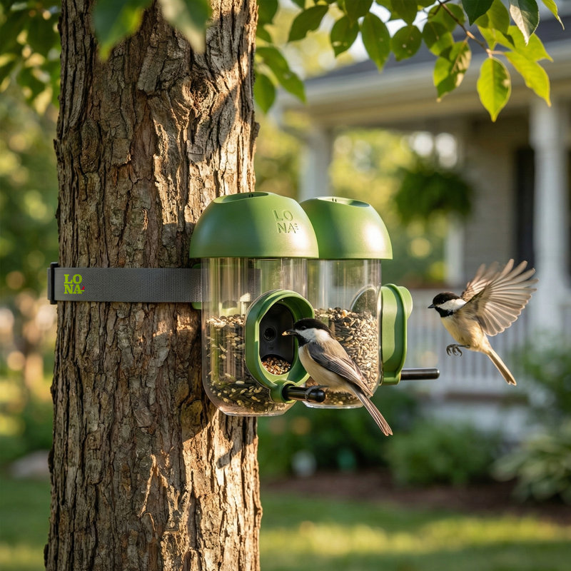 Mangeoire pour oiseaux 2 pièces Lona, Paquet de 2