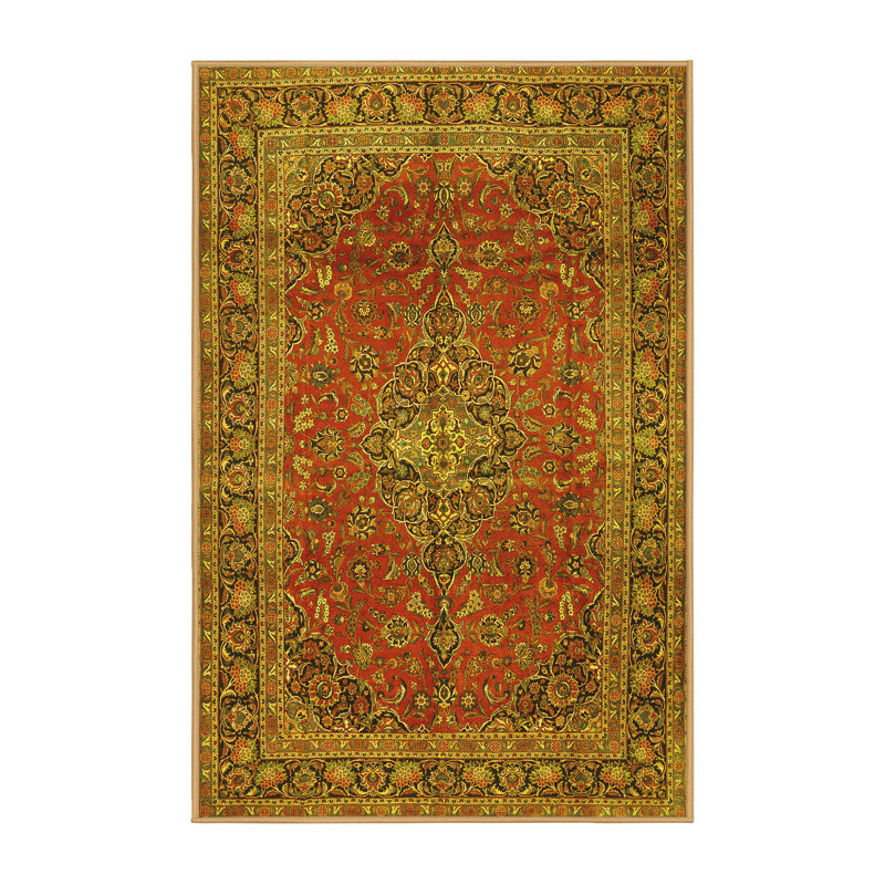 Anslem Performance Oriental Indoor Rug, Rectangle 4' x 6'