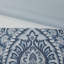 Collection d'édredon très grand lit, bleu, coussins de broderie, lavable à la machine, froissé-131527085