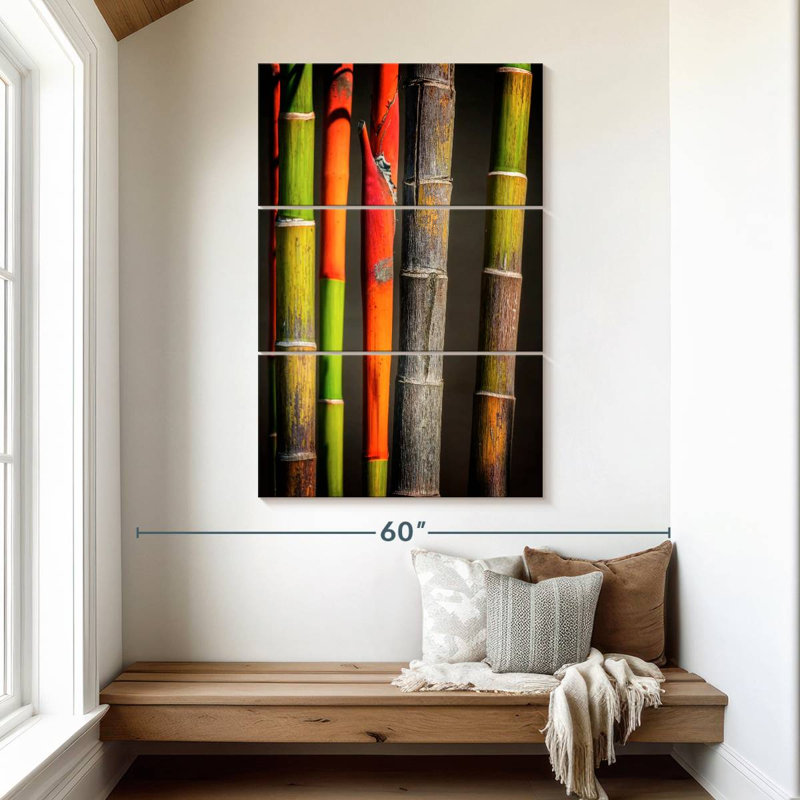Harnek Bamboo Stems, 50" H x 32" W