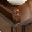 Nut-brown Rectangular Solid Wood with 2 drawers desk-74851978
