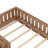 Twin Low Platform Bed With Built-in Bookshelf Safety Guardrail, Twin Size Solid Wood Montessori Bed Frame For Kids, Boys, Girls, Easy Assemble ( Twin, Natural, Bookshelf )-716455594-716455597