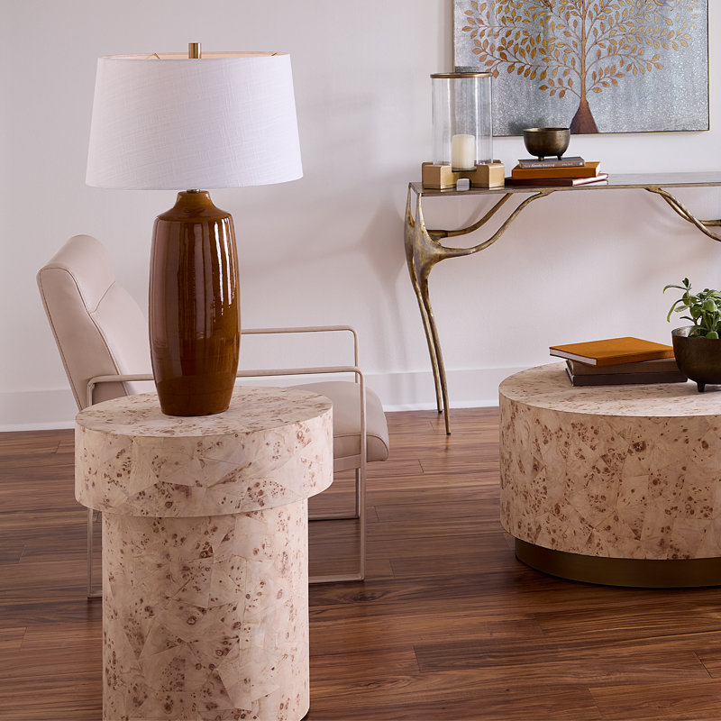Configuration Wood Side Table, Bleached