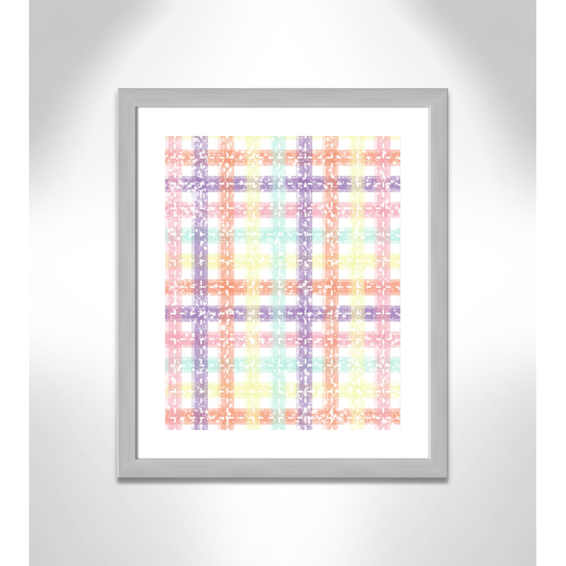 Adhésif décoratif à carreaux uniques, H 26,5 po x l 22,5 po x P 0,625 po, Encadré plat argent